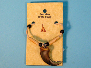Black Bear 1-Claw Necklace (560-Q13)