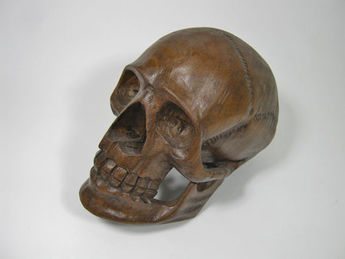 Large Wooden Skull (1170-L-G02)