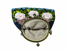 Hand Embroidered Burlap Handbag (1379-10-G2937)