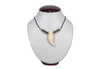 Black Bear 1-Tooth Necklace (560-Q161N)