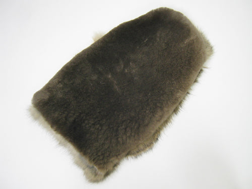 Large Sheared Beaver & Rabbit Fur Massage Mitt (695-10-G2549)